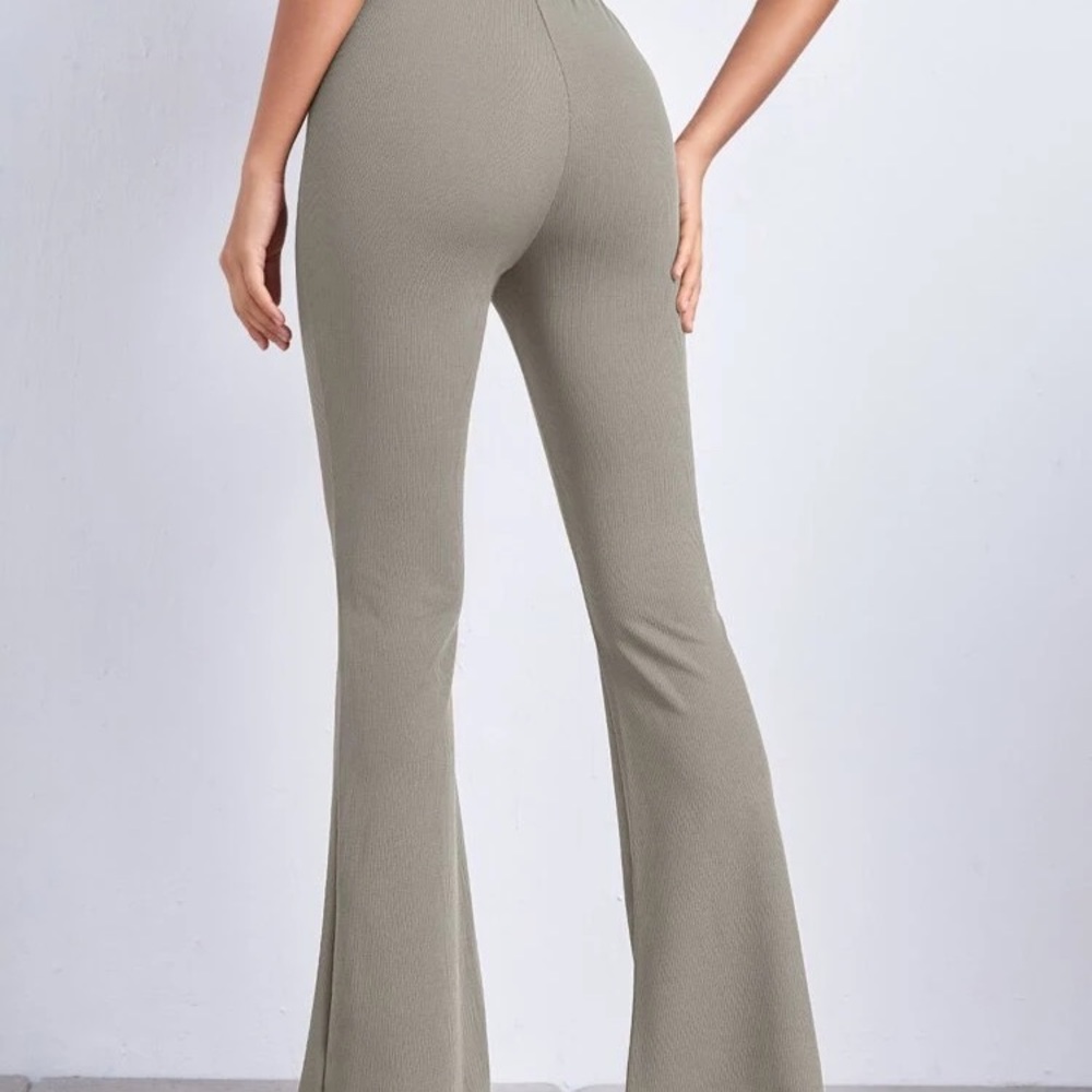 Ribbed grey yoga/ dress pants || 3 for $15